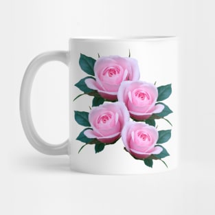 pink roses, rose, flower, blooms, garden Mug